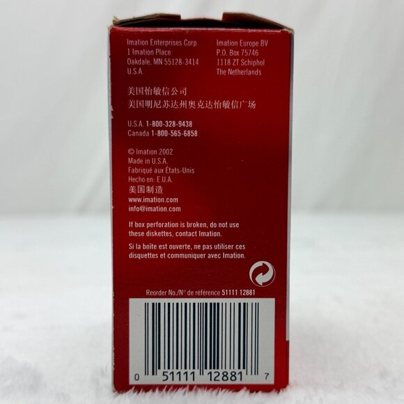 9 Imation 3.5" Diskettes 1.44MB 2HD IBM Formatted with Telescoping Plastic Case - Picture 6 of 12